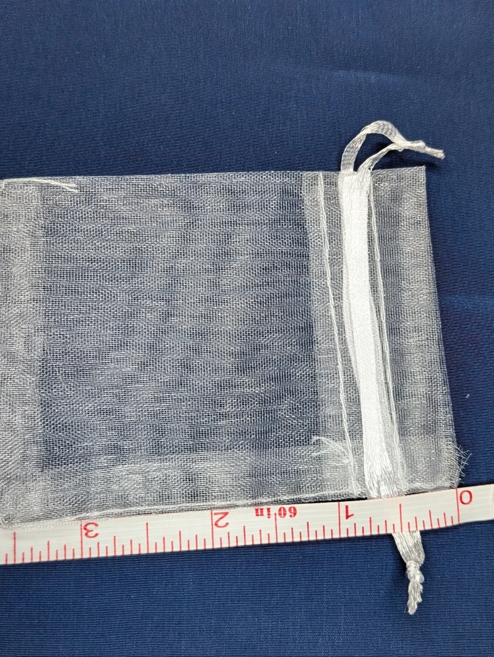 10 Pack White Organza Gift Bags 2.5” x 3.5” - Seller Supplies